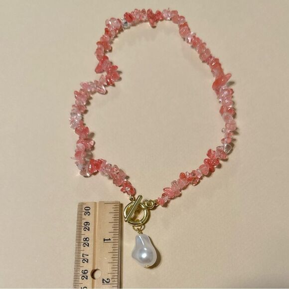 Beaded boho necklace N636 - Picture 3 of 3